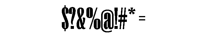Right Gothic Variable 6 Font OTHER CHARS