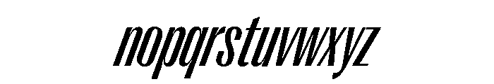 Right Gothic Variable 60 Font LOWERCASE