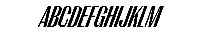 Right Gothic Variable 61 Font UPPERCASE
