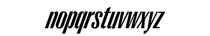 Right Gothic Variable 61 Font LOWERCASE