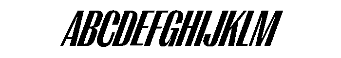 Right Gothic Variable 62 Font UPPERCASE