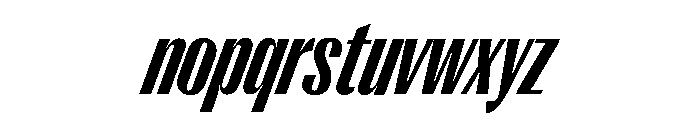 Right Gothic Variable 62 Font LOWERCASE