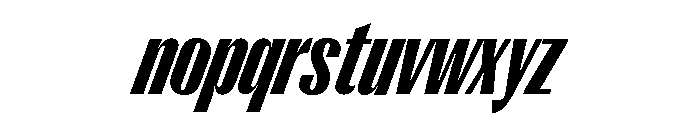Right Gothic Variable 63 Font LOWERCASE