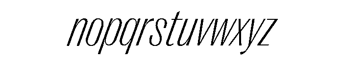 Right Gothic Variable 64 Font LOWERCASE