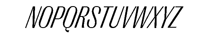Right Gothic Variable 65 Font UPPERCASE