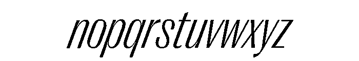 Right Gothic Variable 65 Font LOWERCASE