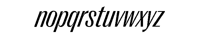 Right Gothic Variable 66 Font LOWERCASE