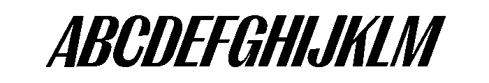 Right Gothic Variable 69 Font UPPERCASE