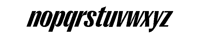 Right Gothic Variable 69 Font LOWERCASE