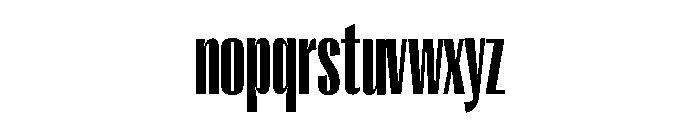 Right Gothic Variable 6 Font LOWERCASE