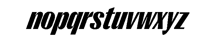 Right Gothic Variable 70 Font LOWERCASE