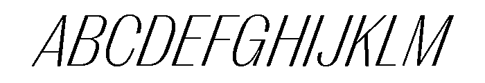 Right Gothic Variable 71 Font UPPERCASE