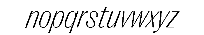 Right Gothic Variable 71 Font LOWERCASE