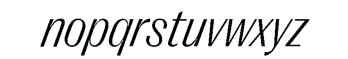 Right Gothic Variable 72 Font LOWERCASE