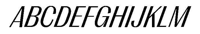 Right Gothic Variable 73 Font UPPERCASE