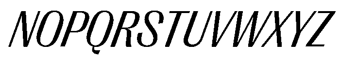 Right Gothic Variable 73 Font UPPERCASE
