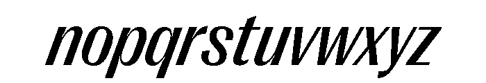 Right Gothic Variable 74 Font LOWERCASE
