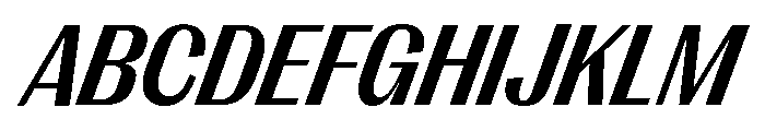 Right Gothic Variable 75 Font UPPERCASE