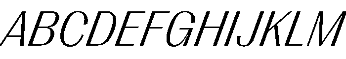 Right Gothic Variable 79 Font UPPERCASE