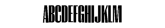 Right Gothic Variable 7 Font UPPERCASE