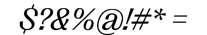 Right Gothic Variable 80 Font OTHER CHARS