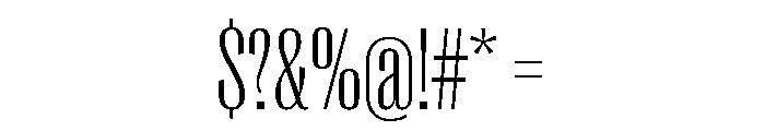 Right Gothic Variable 8 Font OTHER CHARS