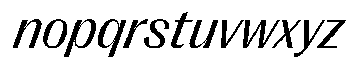 Right Gothic Variable 80 Font LOWERCASE
