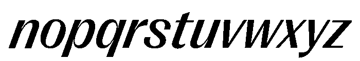 Right Gothic Variable 81 Font LOWERCASE