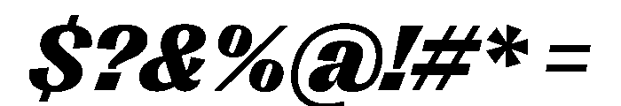 Right Gothic Variable 84 Font OTHER CHARS