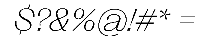 Right Gothic Variable 85 Font OTHER CHARS