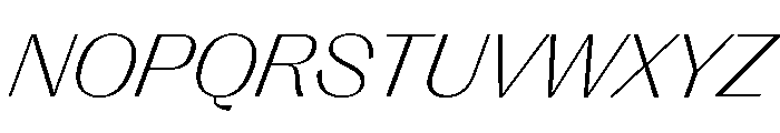 Right Gothic Variable 85 Font UPPERCASE