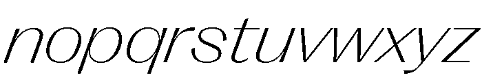 Right Gothic Variable 85 Font LOWERCASE