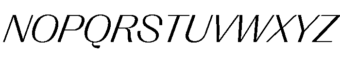 Right Gothic Variable 86 Font UPPERCASE