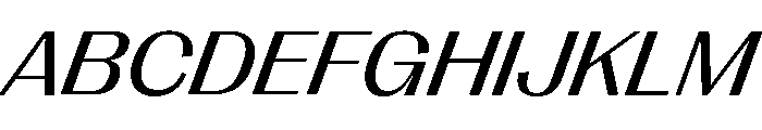 Right Gothic Variable 87 Font UPPERCASE