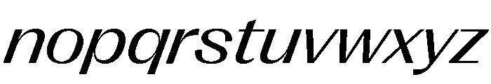 Right Gothic Variable 87 Font LOWERCASE