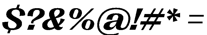 Right Gothic Variable 89 Font OTHER CHARS