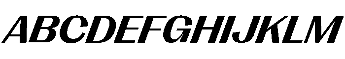 Right Gothic Variable 89 Font UPPERCASE