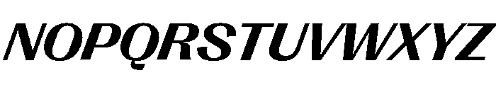 Right Gothic Variable 89 Font UPPERCASE