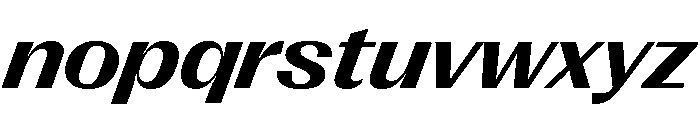Right Gothic Variable 89 Font LOWERCASE