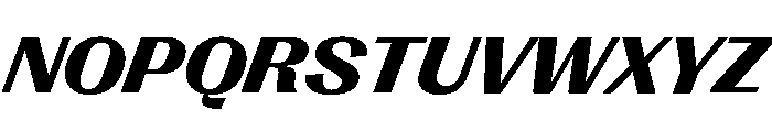 Right Gothic Variable 90 Font UPPERCASE