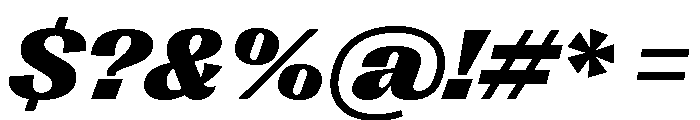 Right Gothic Variable 91 Font OTHER CHARS