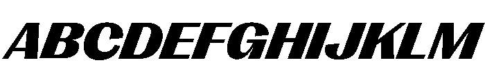Right Gothic Variable 91 Font UPPERCASE