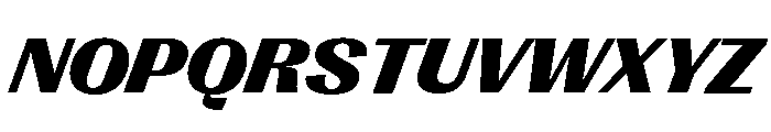 Right Gothic Variable 91 Font UPPERCASE