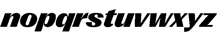 Right Gothic Variable 91 Font LOWERCASE