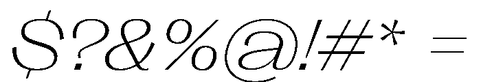 Right Gothic Variable 92 Font OTHER CHARS