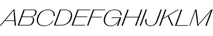 Right Gothic Variable 92 Font UPPERCASE