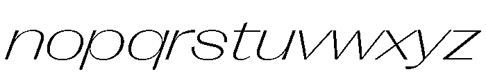Right Gothic Variable 92 Font LOWERCASE