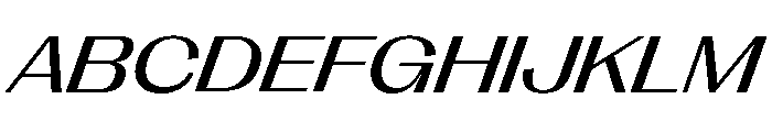 Right Gothic Variable 94 Font UPPERCASE