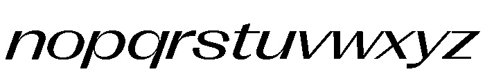 Right Gothic Variable 94 Font LOWERCASE