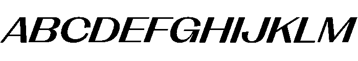 Right Gothic Variable 95 Font UPPERCASE